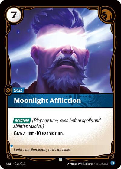 Moonlight Affliction (Unleashed) Near Mint Foil