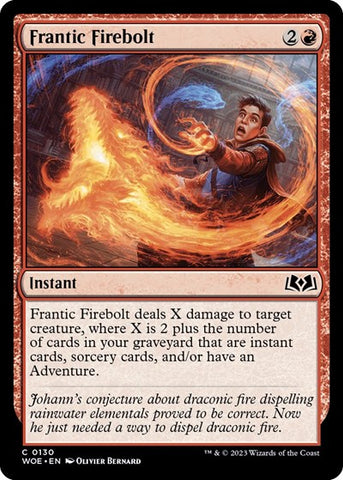 Frantic Firebolt (Wilds of Eldraine) Near Mint
