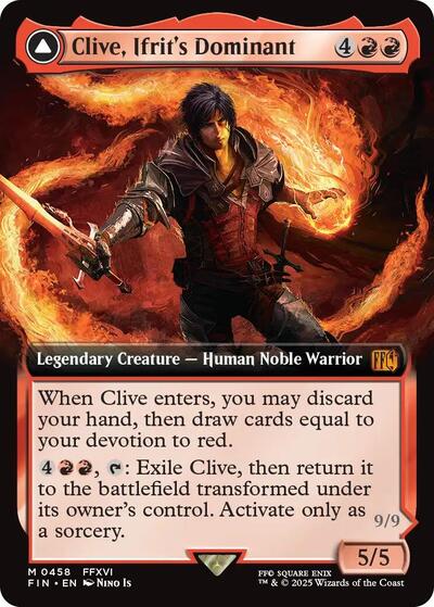 Clive, Ifrit's Dominant (Extended Art) (Universes Beyond: FINAL FANTASY) Near Mint