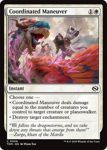 Coordinated Maneuver (Tarkir: Dragonstorm) Near Mint Foil