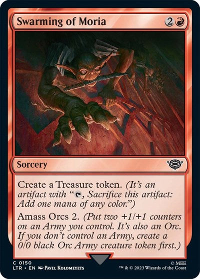 Swarming of Moria (Universes Beyond: The Lord of the Rings: Tales of Middle-earth) Near Mint Foil