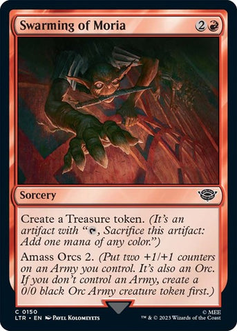 Swarming of Moria (Universes Beyond: The Lord of the Rings: Tales of Middle-earth) Near Mint Foil