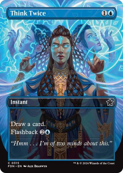 Think Twice (Borderless) (Foundations) Near Mint