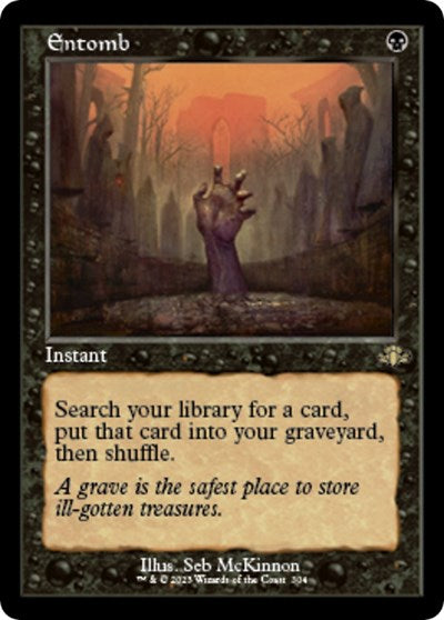 Entomb (Retro Frame) (Dominaria Remastered) Heavy Play