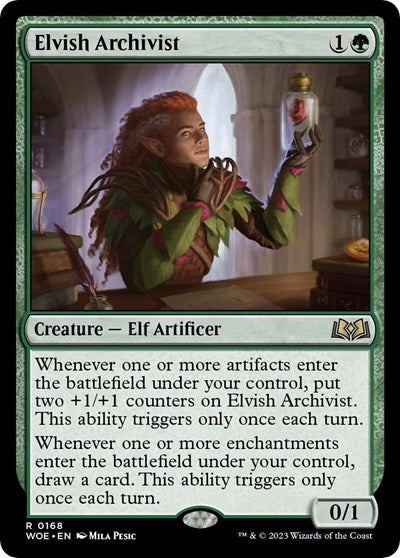 Elvish Archivist (Wilds of Eldraine) Near Mint Foil