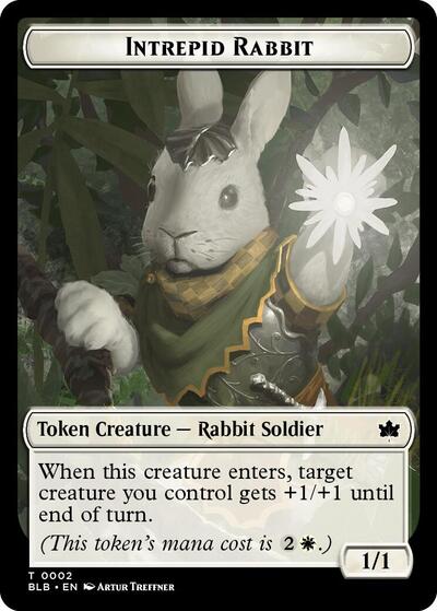 Intrepid Rabbit Token (Bloomburrow) Near Mint