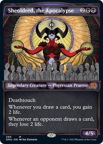 Sheoldred, the Apocalypse (Showcase) (Dominaria United) Medium Play Foil