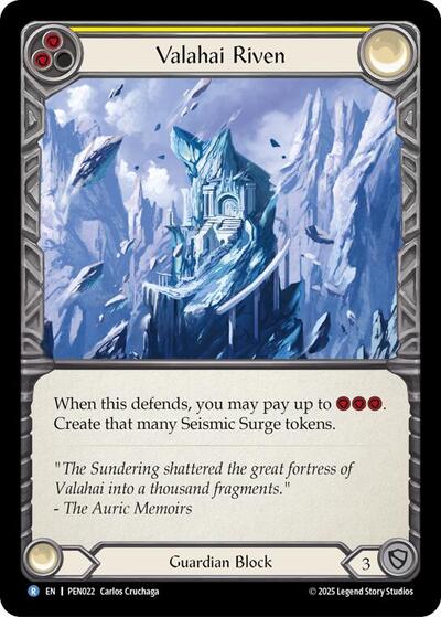 Valahai Riven (Yellow) (Compendium of Rathe) Near Mint Foil