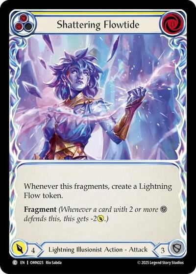Shattering Flowtide (Yellow) (Omens of the Third Age) Near Mint Foil