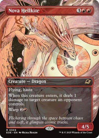 Nova Hellkite (Borderless) (Edge of Eternities) Near Mint