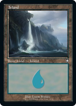 Island (32) (Commander: The Brothers' War) Near Mint