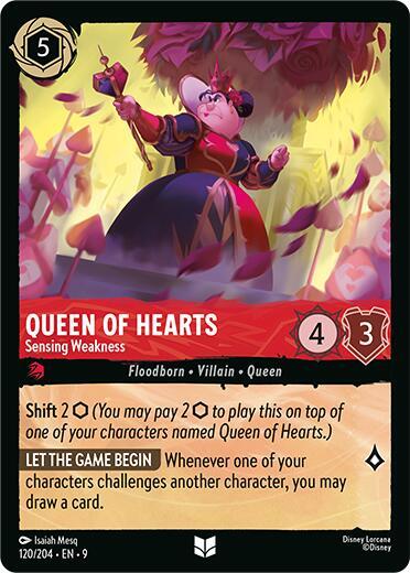 Queen of Hearts - Sensing Weakness (Fabled) Near Mint Cold Foil