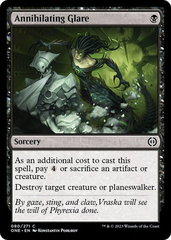 Annihilating Glare (Phyrexia: All Will Be One) Near Mint Foil