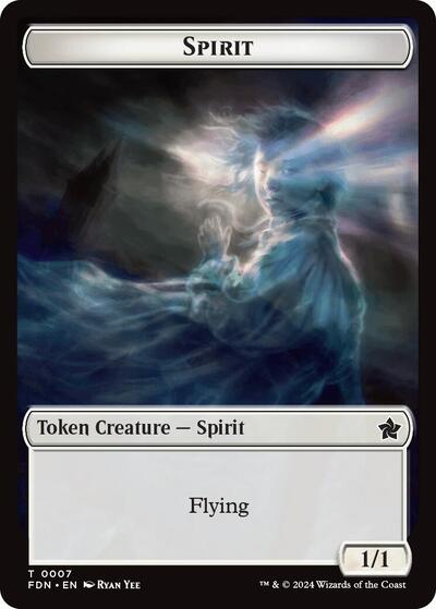 Spirit / Cat (0001) Doubled-Sided Token (Foundations) Near Mint