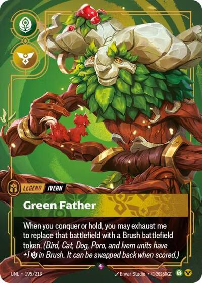 Ivern Green Father (Unleashed) Near Mint Foil