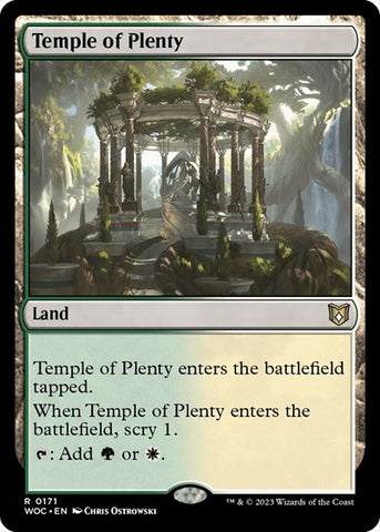 Temple of Plenty (Commander: Wilds of Eldraine) Near Mint