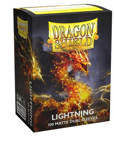 Dragon Shield Dual Matte Standard Sleeves Lightning (100-Pack) (Dragon Shield) New