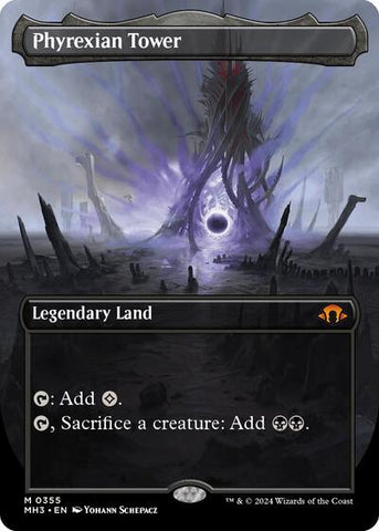 Phyrexian Tower (Borderless) (Modern Horizons 3) Near Mint