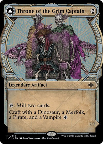 Throne of the Grim Captain (Showcase) (The Lost Caverns of Ixalan) Near Mint Foil