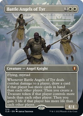 Battle Angels of Tyr (Borderless) (Commander Legends: Battle for Baldur's Gate) Near Mint