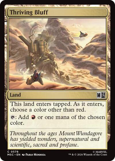 Thriving Bluff (Commander: Marvel Super Heroes) Near Mint Foil