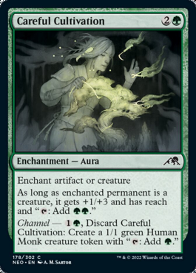 Careful Cultivation (Kamigawa: Neon Dynasty) Near Mint Foil