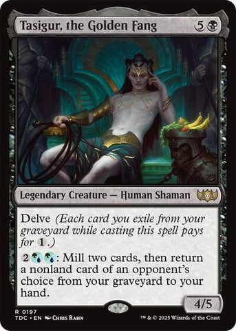Tasigur, the Golden Fang (Commander: Tarkir: Dragonstorm) Near Mint
