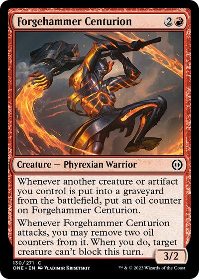 Forgehammer Centurion (Phyrexia: All Will Be One) Near Mint Foil