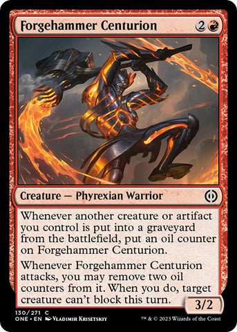 Forgehammer Centurion (Phyrexia: All Will Be One) Near Mint Foil