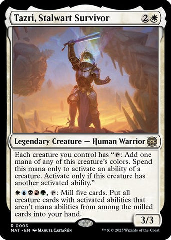 Tazri, Stalwart Survivor (March of the Machine: The Aftermath) Near Mint Foil