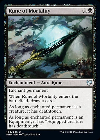 Rune of Mortality (Kaldheim) Near Mint Foil