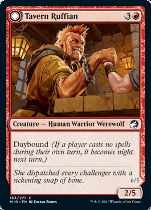 Tavern Ruffian / Tavern Smasher (Innistrad: Midnight Hunt) Light Play Foil