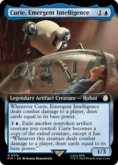 Curie, Emergent Intelligence (Extended Art) (Universes Beyond: Fallout) Near Mint