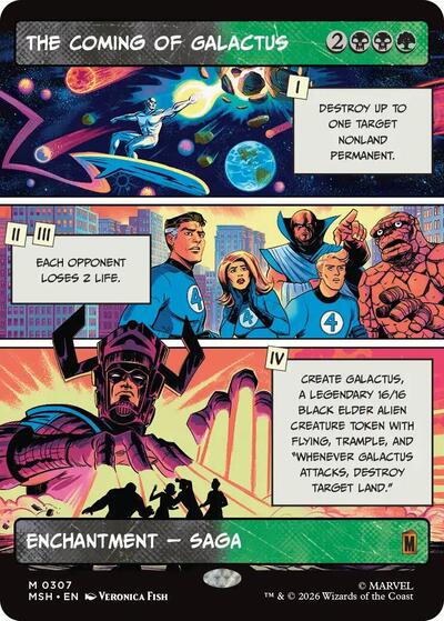 The Coming of Galactus (Borderless) (Marvel Super Heroes) Near Mint Foil