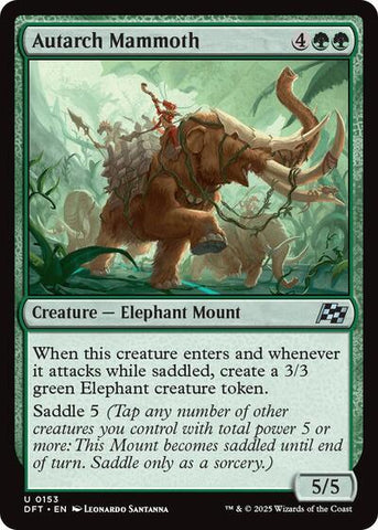 Autarch Mammoth (Aetherdrift) Near Mint Foil
