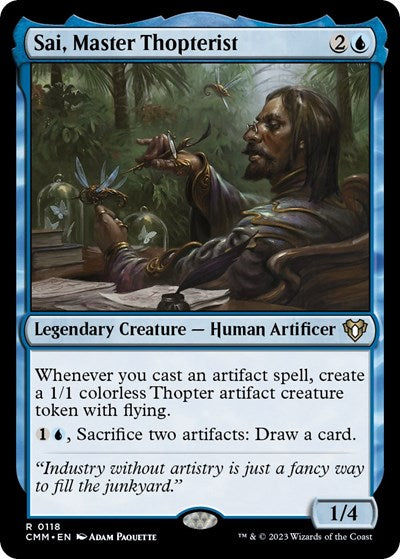 Sai, Master Thopterist (Commander Masters) Near Mint Foil