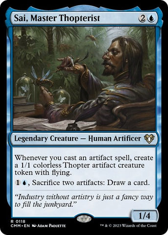 Sai, Master Thopterist (Commander Masters) Near Mint Foil