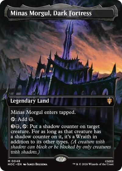 Minas Morgul, Dark Fortress (Borderless) (The Hobbit: Eternal-Legal) Near Mint Foil