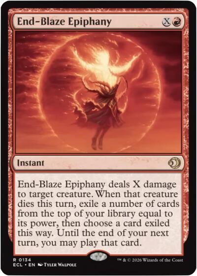 End-Blaze Epiphany (Lorwyn Eclipsed) Light Play Foil