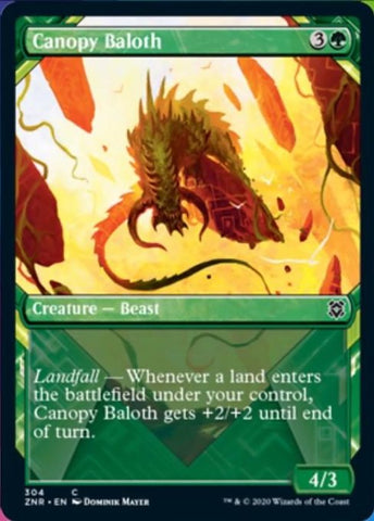 Canopy Baloth (Showcase) (Zendikar Rising) Near Mint Foil