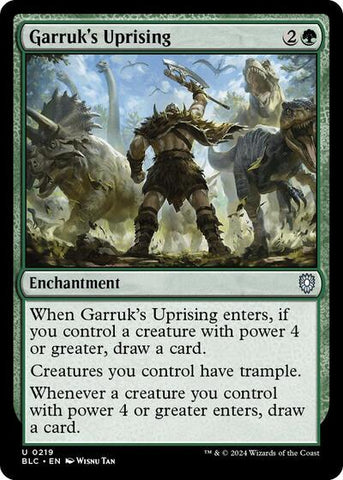 Garruk's Uprising (Commander: Bloomburrow) Near Mint