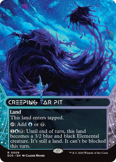 Creeping Tar Pit (0009) (Bordelress) (Stellar Sights) Near Mint Foil