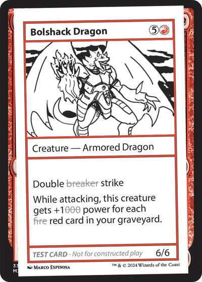 Bolshack Dragon (Mystery Booster 2 Playtest Cards) Near Mint