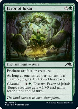 Favor of Jukai (Kamigawa: Neon Dynasty) Near Mint Foil