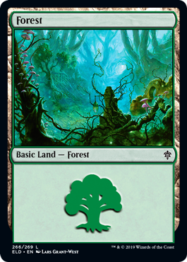 Forest (266) (Throne of Eldraine) Near Mint Foil