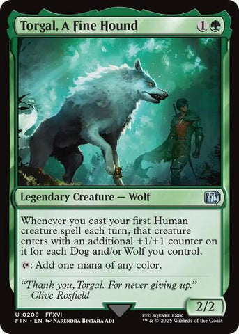 Torgal, A Fine Hound (Universes Beyond: FINAL FANTASY) Near Mint Foil