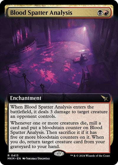 Blood Spatter Analysis (Extended Art) (Murders at Karlov Manor) Near Mint