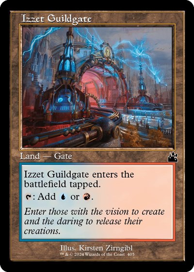 Izzet Guildgate (Retro Frame) (Ravnica Remastered) Near Mint Foil