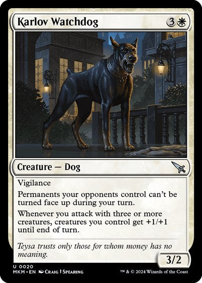 Karlov Watchdog (Murders at Karlov Manor) Near Mint Foil