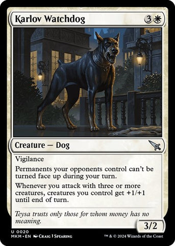 Karlov Watchdog (Murders at Karlov Manor) Near Mint Foil